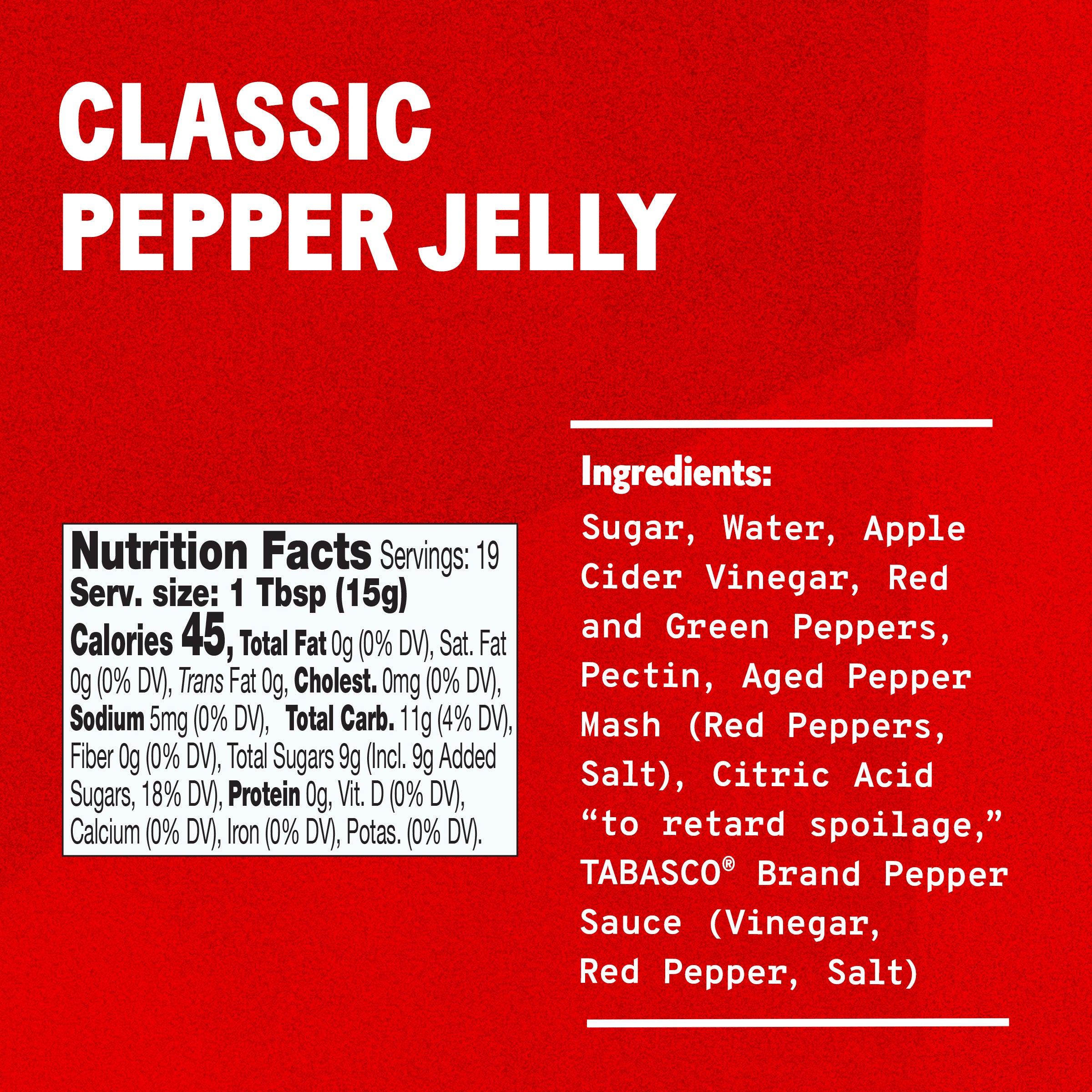 TABASCO® Brand Classic Pepper Jelly, 10 oz