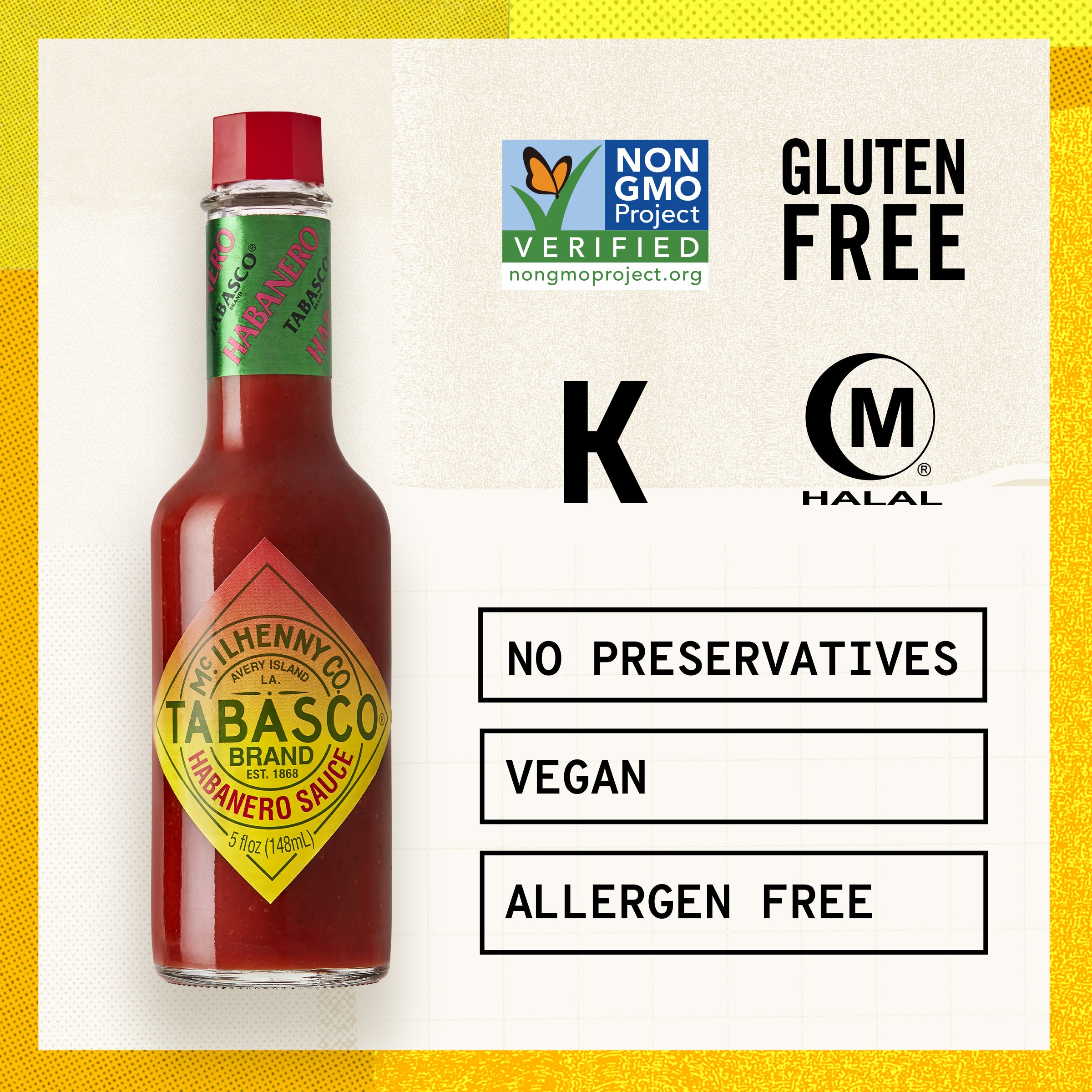 TABASCO® Brand Habanero Sauce, 5 fl oz
