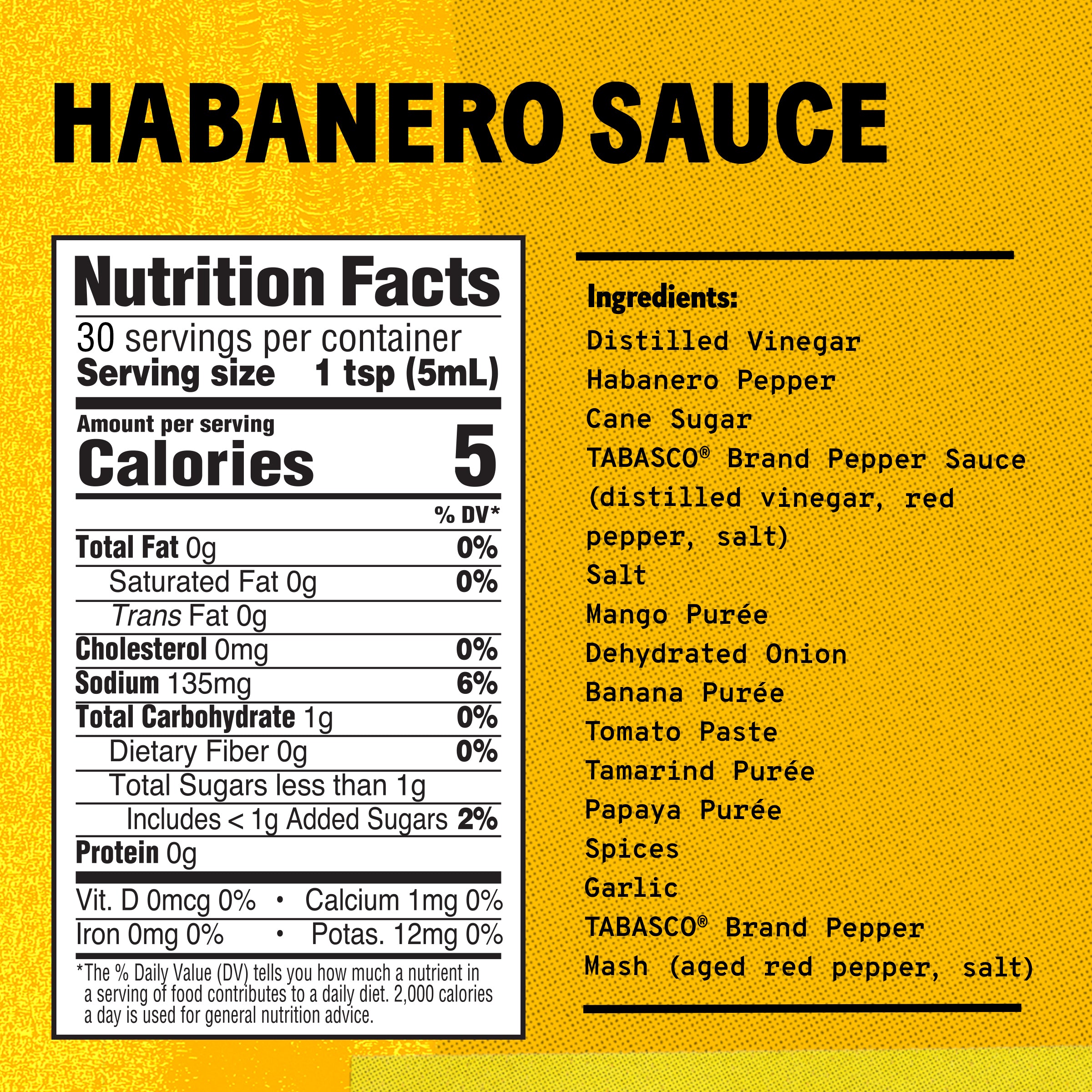 TABASCO® Brand Habanero Sauce, 5 fl oz
