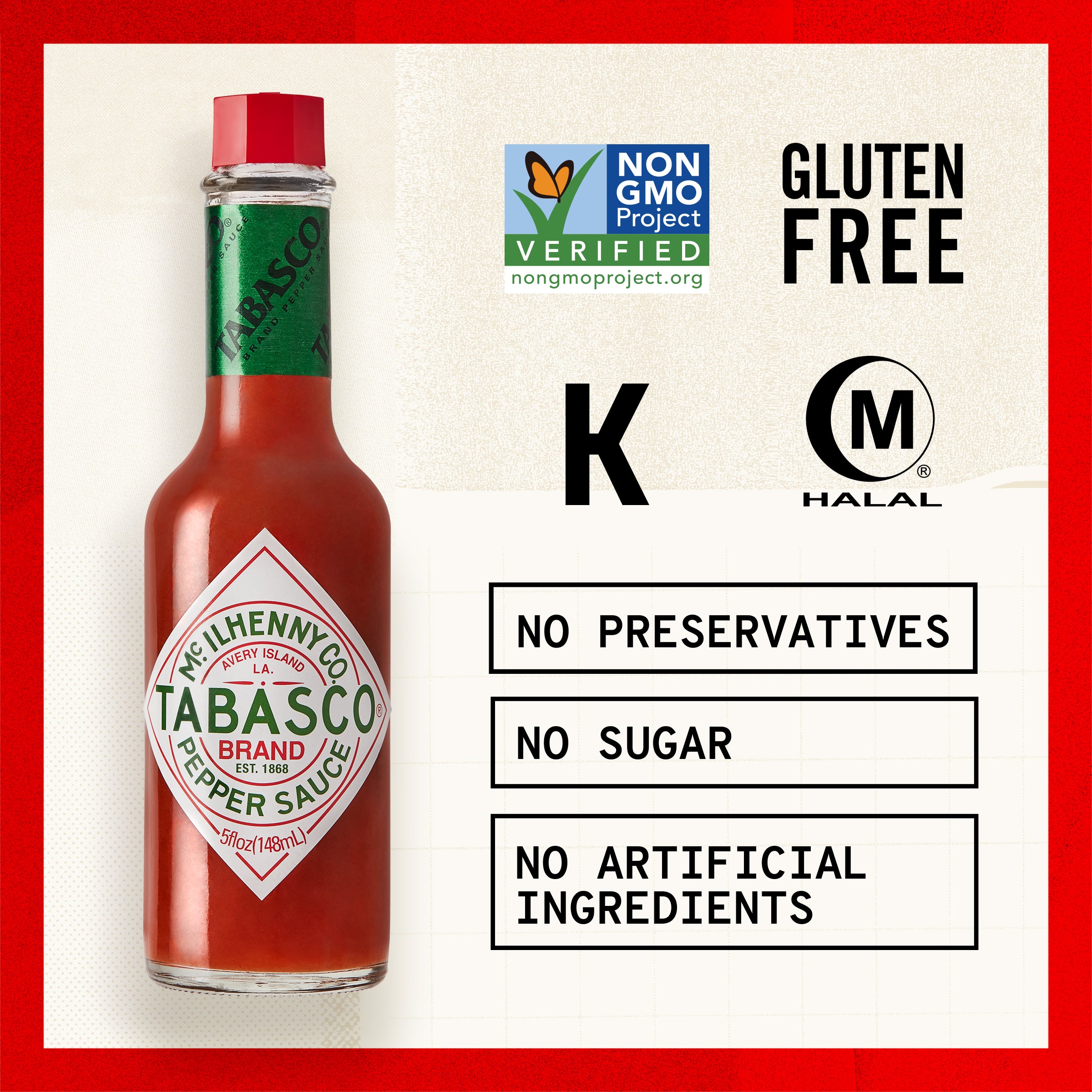 TABASCO® Brand Pepper Sauce, 5 fl oz